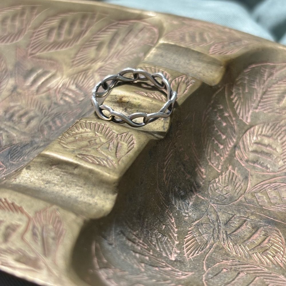 Tiffany Infinity Silver Ring Size 5